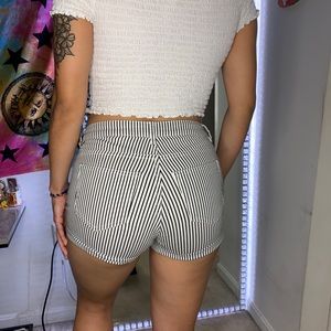 Stripped Booty Shorts